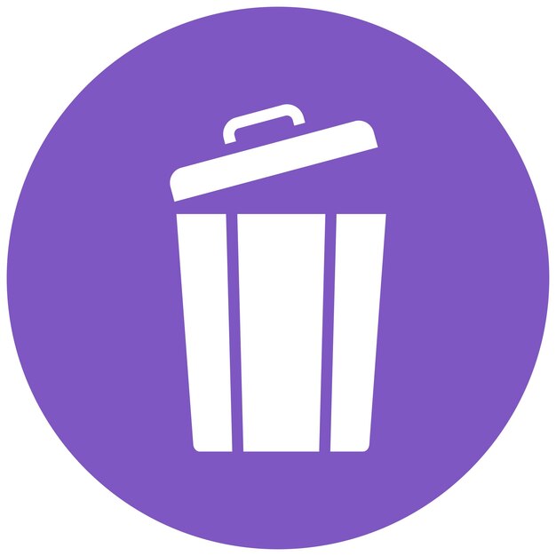 Ilustración vectorial del contenedor de basura