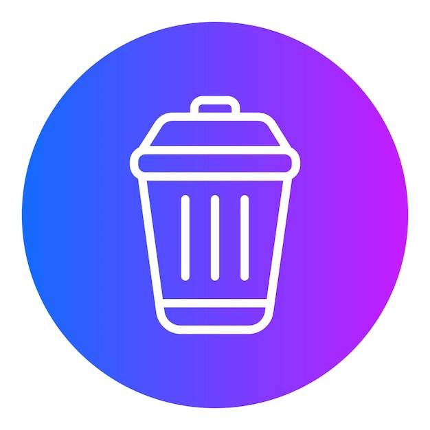 Ilustración vectorial del contenedor de basura