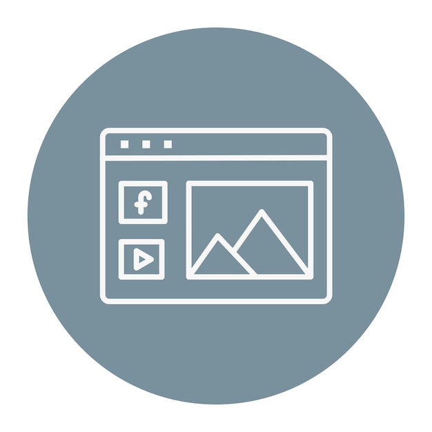 Ilustración vectorial de contenido en línea