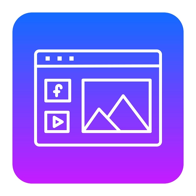 Ilustración vectorial de contenido en línea
