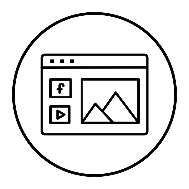 Ilustración vectorial de contenido en línea