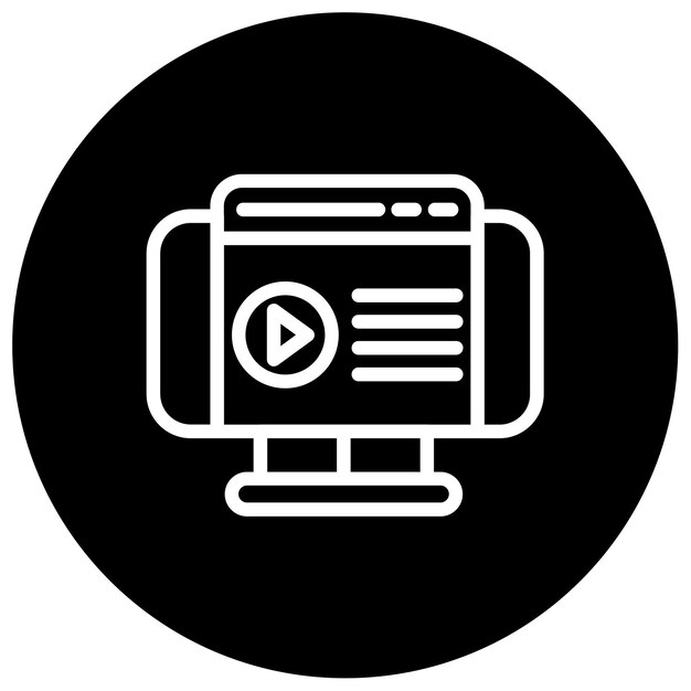 Ilustración vectorial de contenido en línea