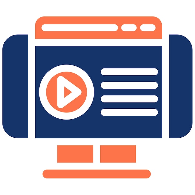 Ilustración vectorial de contenido en línea