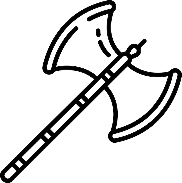 Ilustración vectorial de contorno abierto