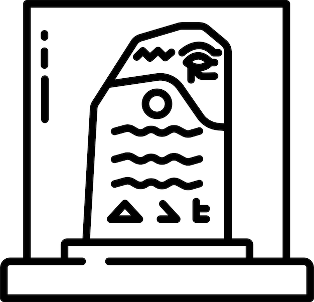 Ilustración vectorial del contorno de los accesorios reales