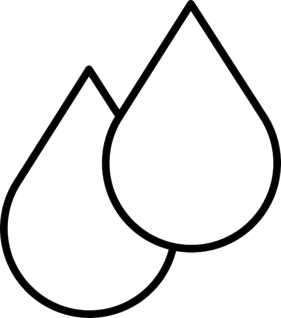 Ilustración vectorial del contorno del agua