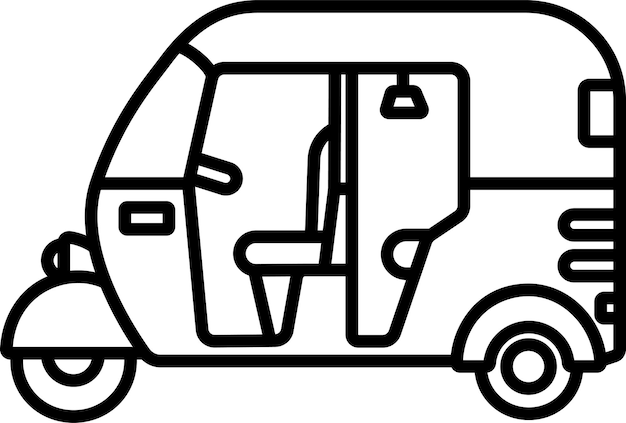 Ilustración vectorial de contorno automático