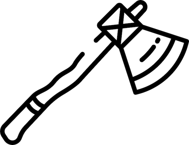 Ilustración vectorial de contorno axosolidado