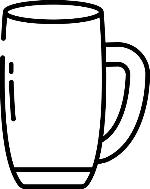 Ilustración vectorial del contorno de las barras de vidrio sólido
