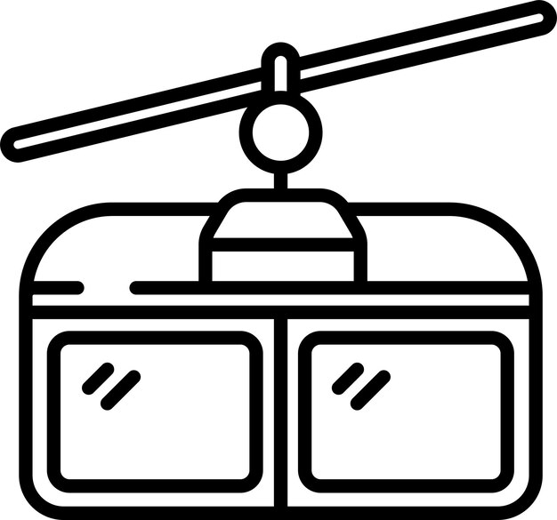 Ilustración vectorial del contorno de Cable Carsolid