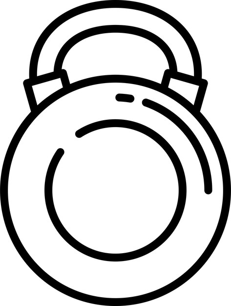 Ilustración vectorial del contorno de la campana de agua