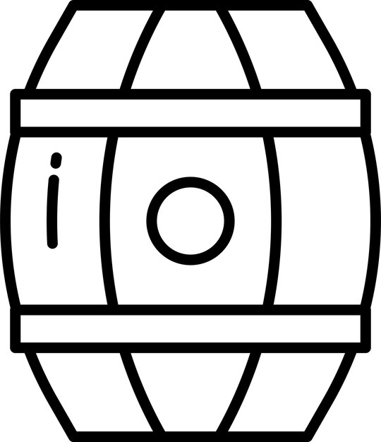 Ilustración vectorial del contorno del cañón