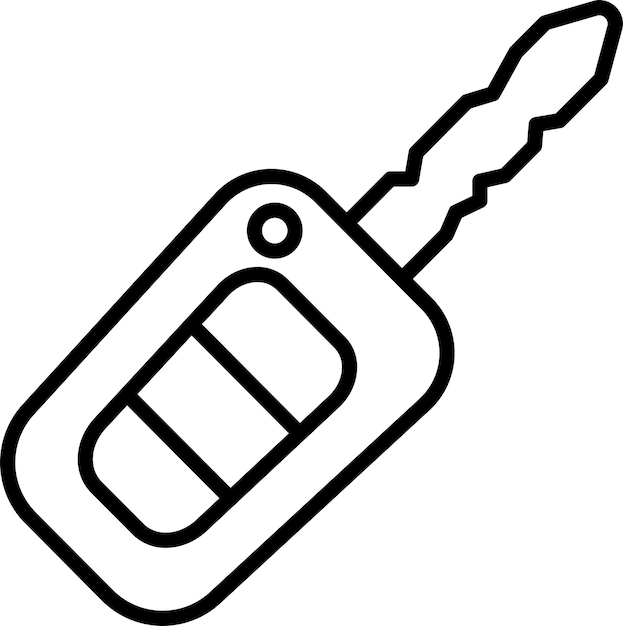 Ilustración vectorial del contorno de Carolid Keys