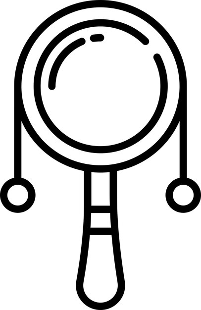 Ilustración vectorial del contorno de las cascabelas