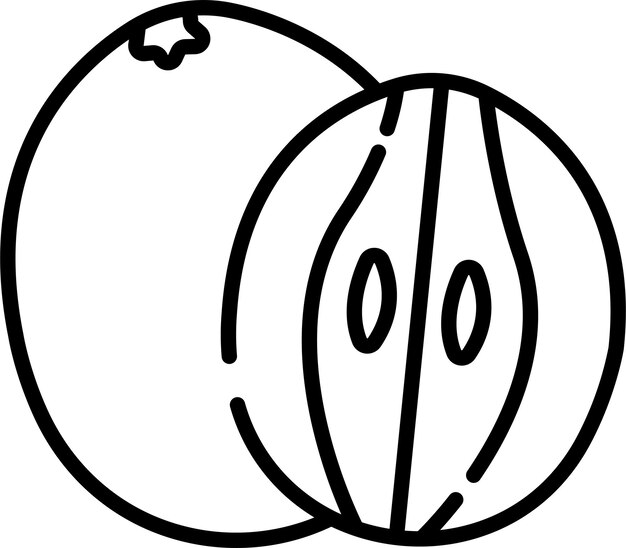 Ilustración vectorial del contorno de Chicoutsolid