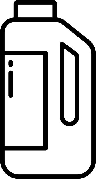 Ilustración vectorial del contorno del detergente para la ropa