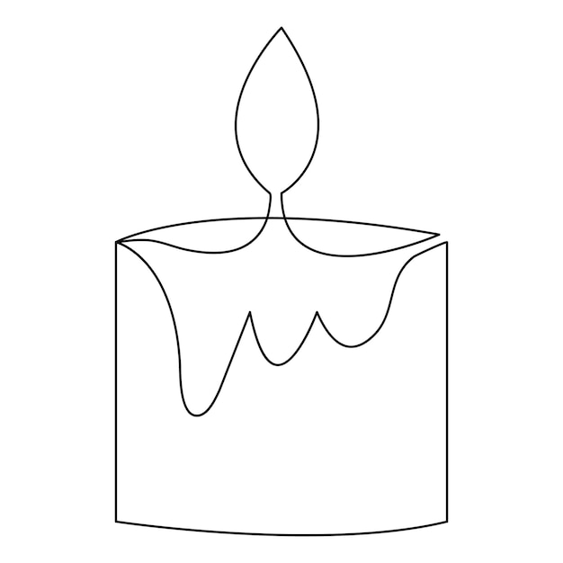 Ilustración vectorial de contorno dibujada a mano y minimalista de dibujo artístico continuo de una línea