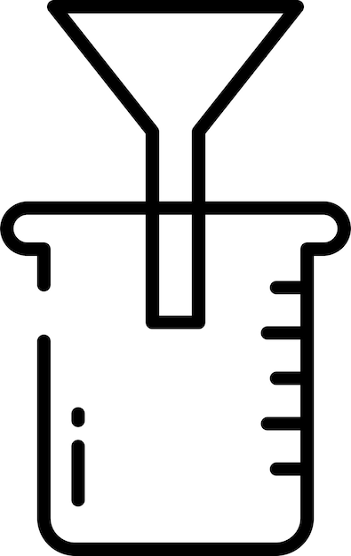 Ilustración vectorial del contorno de los filtros sólidos