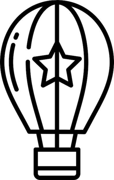 Ilustración vectorial del contorno del globo