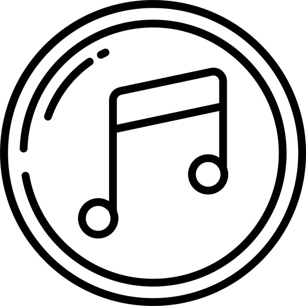 Ilustración vectorial del contorno de Guitarsolid