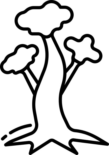 Ilustración vectorial del contorno de la hoja de arce