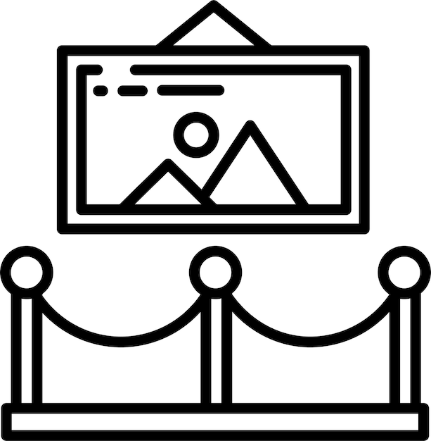 Ilustración vectorial del contorno de la imagen de arte