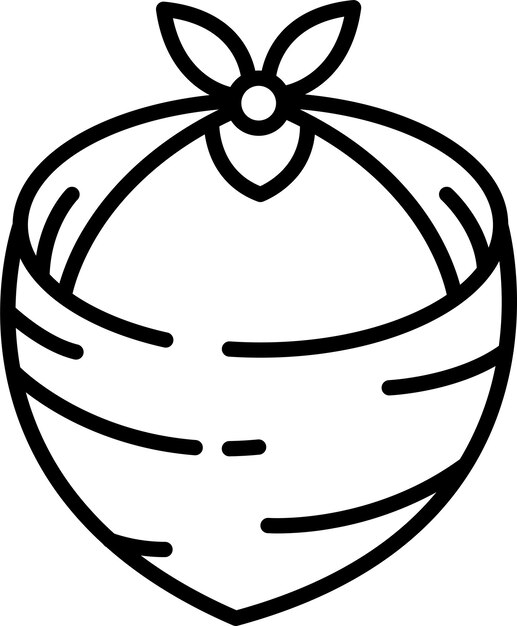 Ilustración vectorial del contorno de Kerchiefsolid