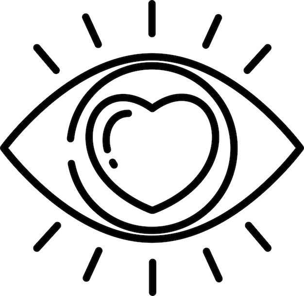 Ilustración vectorial del contorno de Love View