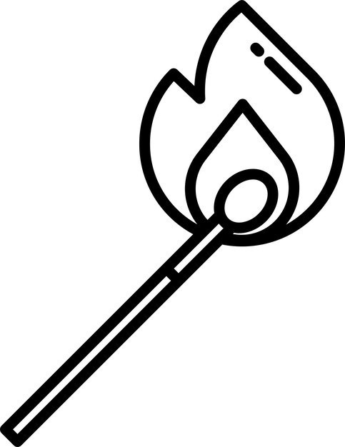 Ilustración vectorial del contorno de la luz