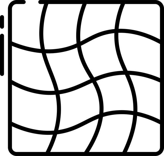 Ilustración vectorial de contorno de malla sólida