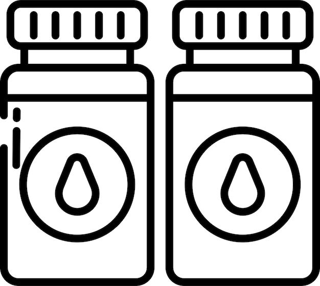 Ilustración vectorial del contorno del nivel de tinta de la impresora
