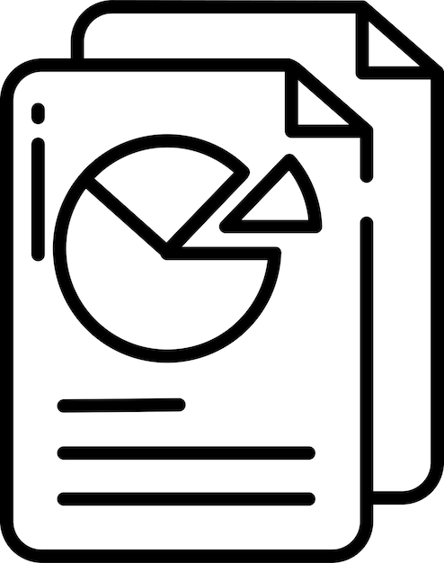 Ilustración vectorial de contorno de papel sólido