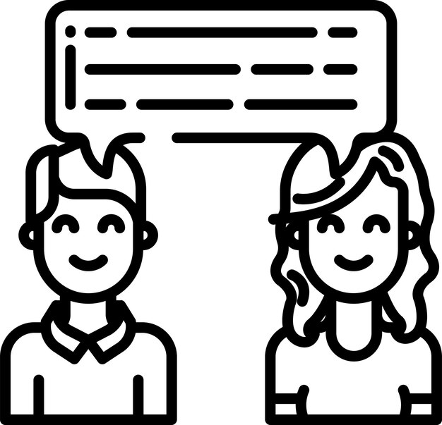 Ilustración vectorial del contorno de la persona