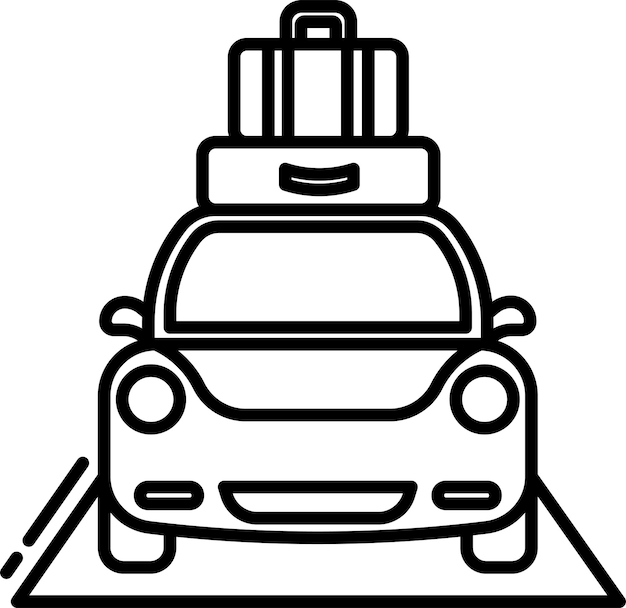 Ilustración vectorial del contorno de la piscina