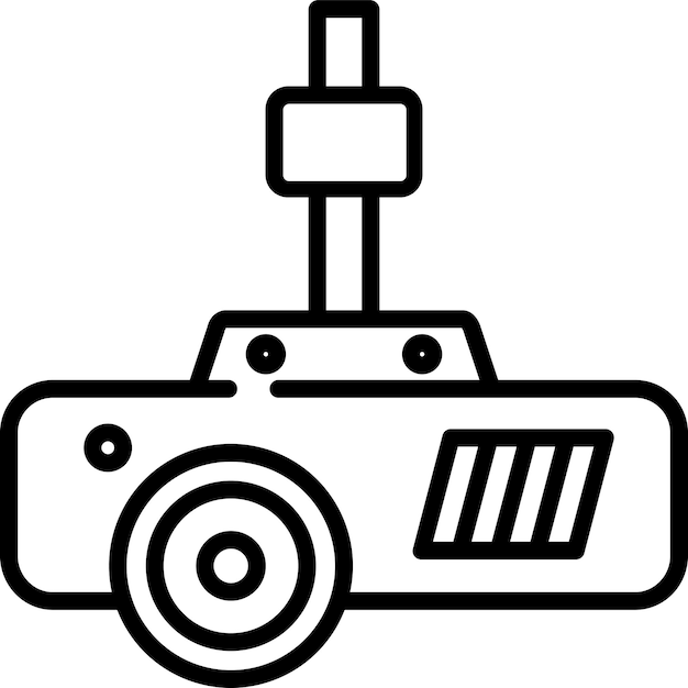 Ilustración vectorial del contorno del proyector