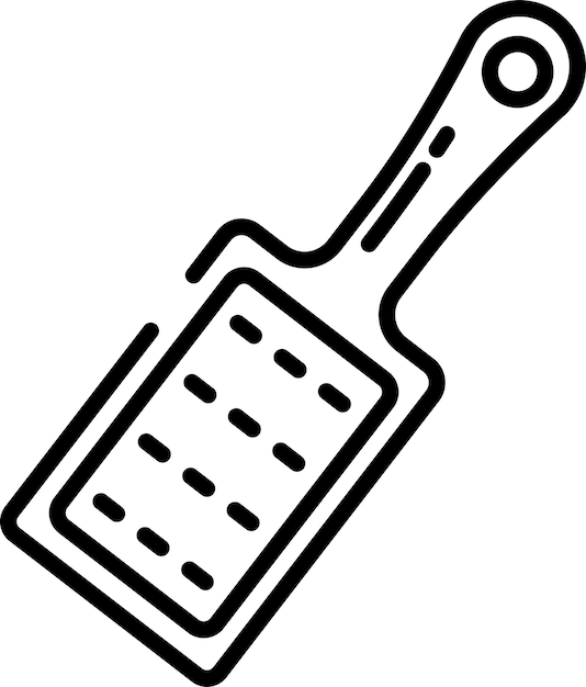Ilustración vectorial del contorno del rastrillo