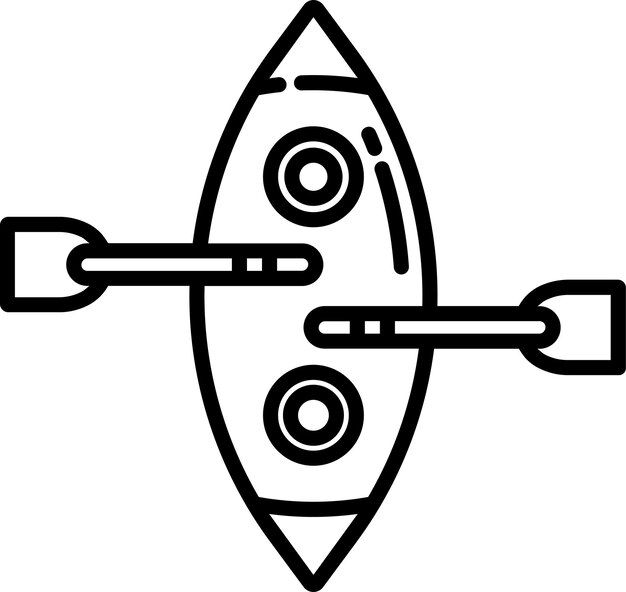 Ilustración vectorial del contorno de Rowingsolid