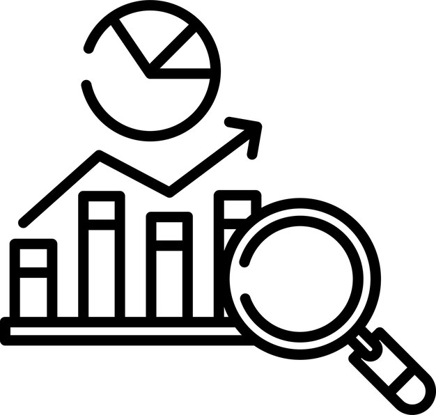 Ilustración vectorial del contorno de Searchsolid