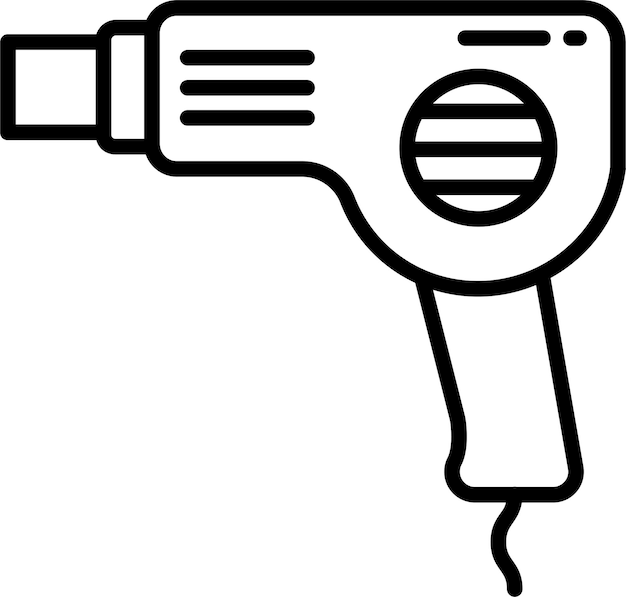Ilustración vectorial del contorno de secadores sólidos
