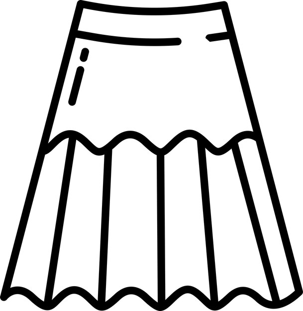 Ilustración vectorial de contorno semisólido