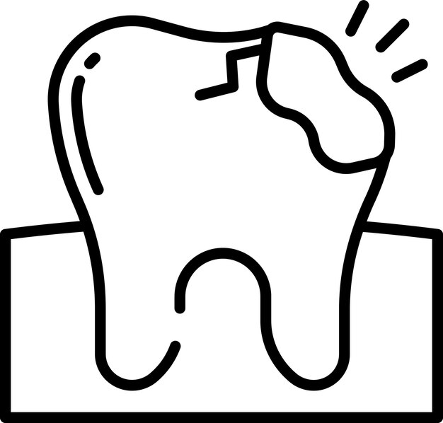 Ilustración vectorial del contorno de un sólido cavitado