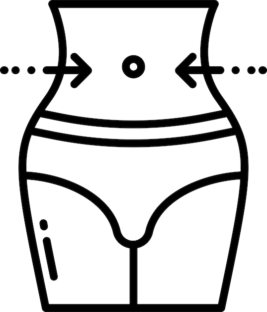 Ilustración vectorial del contorno de los sólidos grasos perdidos