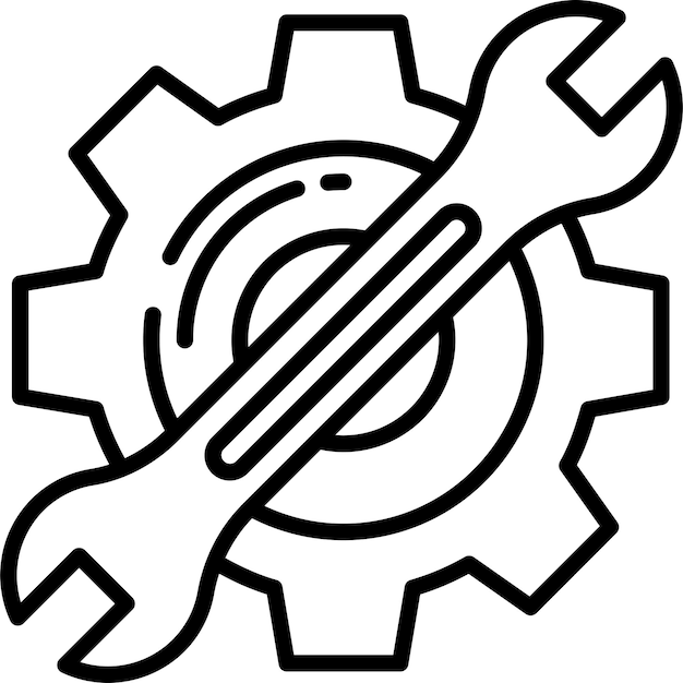 Ilustración vectorial del contorno de Spannersolid