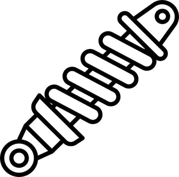 Ilustración vectorial del contorno de las suspensiones sólidas