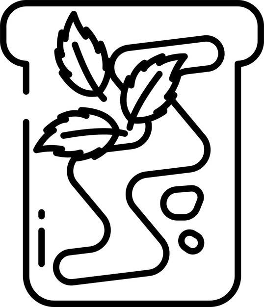 Ilustración vectorial del contorno de las tostadas