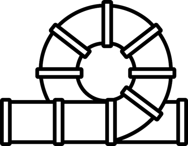 Ilustración vectorial del contorno del túnel