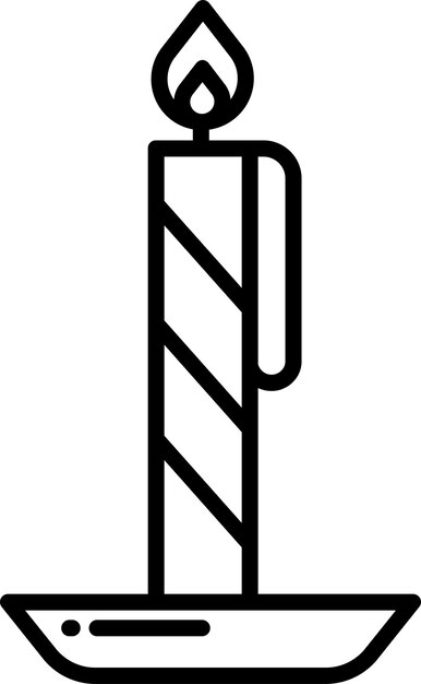 Ilustración vectorial del contorno de la vela