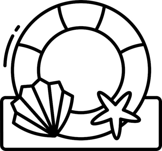 Ilustración vectorial del contorno del viaje