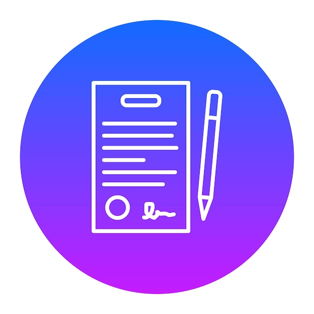 Ilustración vectorial de contratos