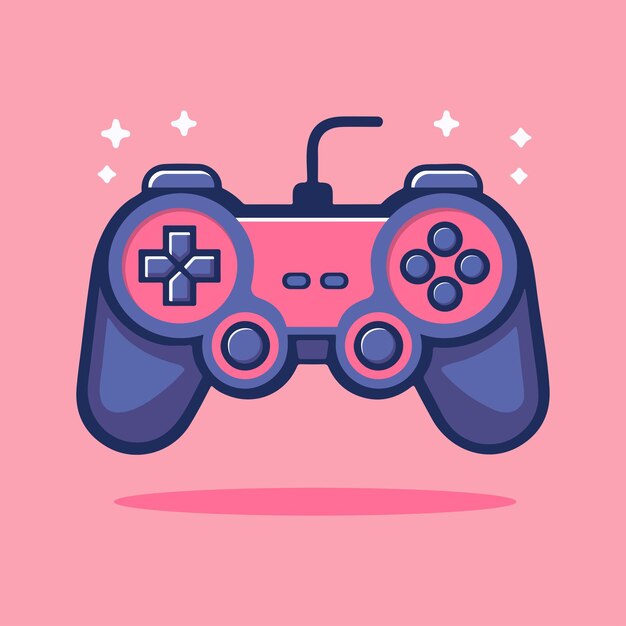 Vector ilustración vectorial del controlador del gamepad vectorial